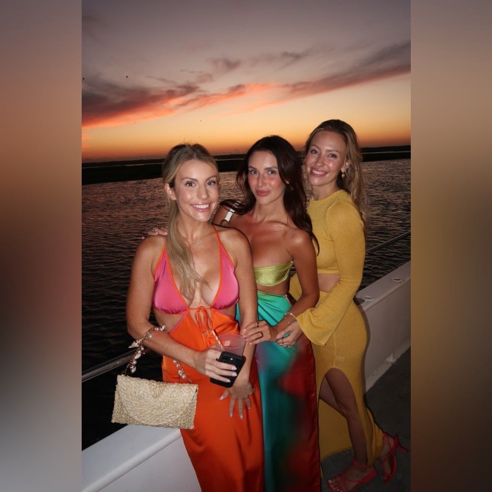 Lovers + Friends Pink and Orange Maxi Dress - Picture 4 of 4